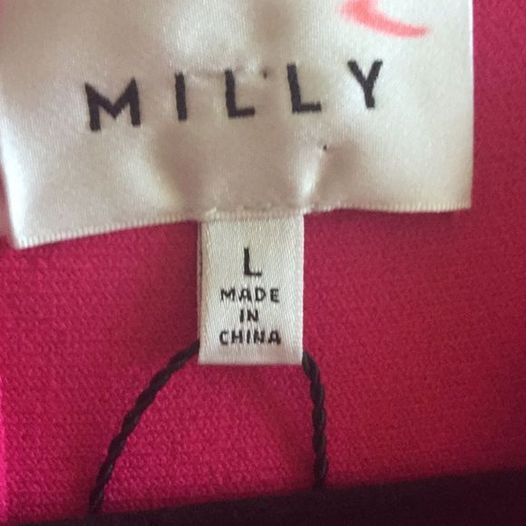 MILLY Knit Eyelet Scallop Fit and Flare Dr… - Picture 12 of 12